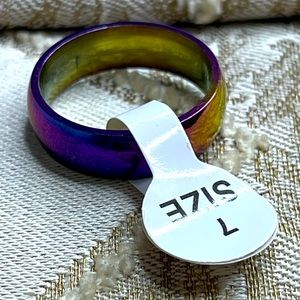 Rainbow Eternity O Ring Highly Polished Multi Color